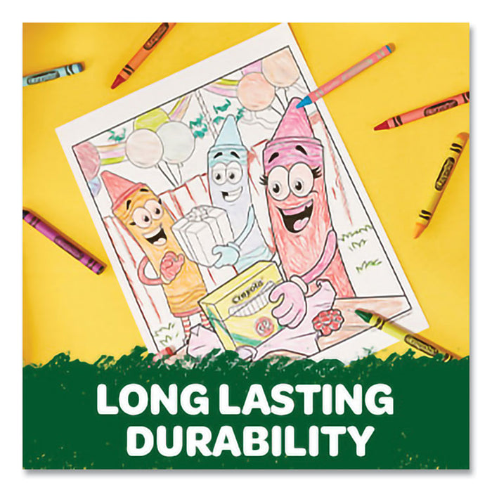 Bulk Crayons, Regular Size, 0.31" x 3.63", Orange, 12/Box
