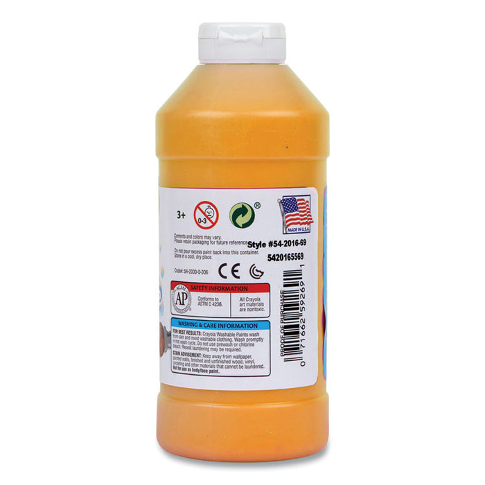 Artista II Washable Tempera Paint, Peach, 16 oz Bottle