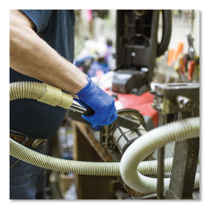 Heavy-Duty Industrial Nitrile Gloves, Powder-Free, Medium, 6 mil Thick, 9.5" Long, Royal Blue, 100/Box, 10 Boxes/Carton