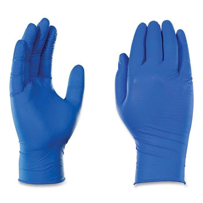 Heavy-Duty Industrial Nitrile Gloves, Powder-Free, XX-Large, 6 mil Thick, 9.5" Long, Royal Blue, 100/Box, 10 Boxes/Carton