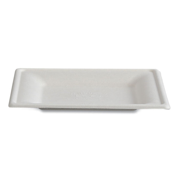 Vanguard Renewable and Compostable Sugarcane Plates, 6 x 6, White, 500/Carton