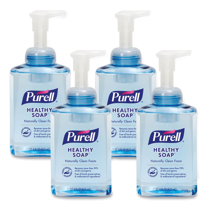 CLEAN RELEASE Technology HEALTHY SOAP Naturally Clean Foam, Citrus Scent, 515 mL, 4/Carton