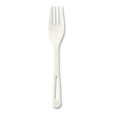 Cutlery Dispenser Refills, Fork, Plastic, Light Beige, 100/Bag, 10 Bags/Carton