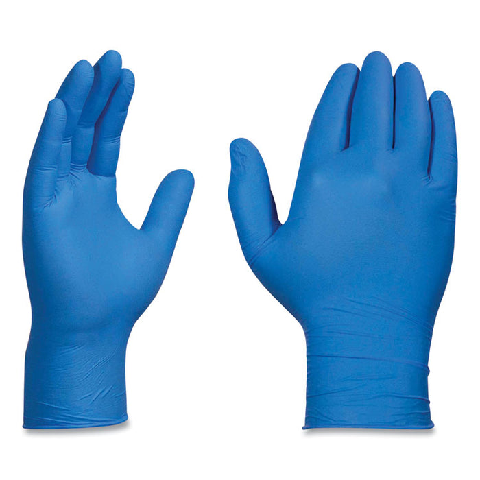Industrial Nitrile Gloves, Powder-Free, Small, 3 mil Thick, 9.5" Long, Blue, 100/Box, 10 Boxes/Carton