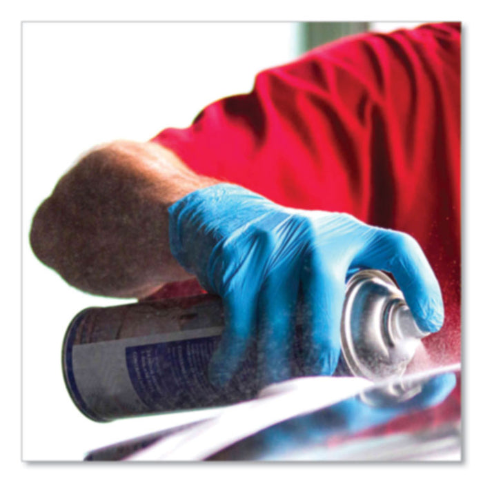 Industrial Nitrile Gloves, Powder-Free, Small, 3 mil Thick, 9.5" Long, Blue, 100/Box, 10 Boxes/Carton