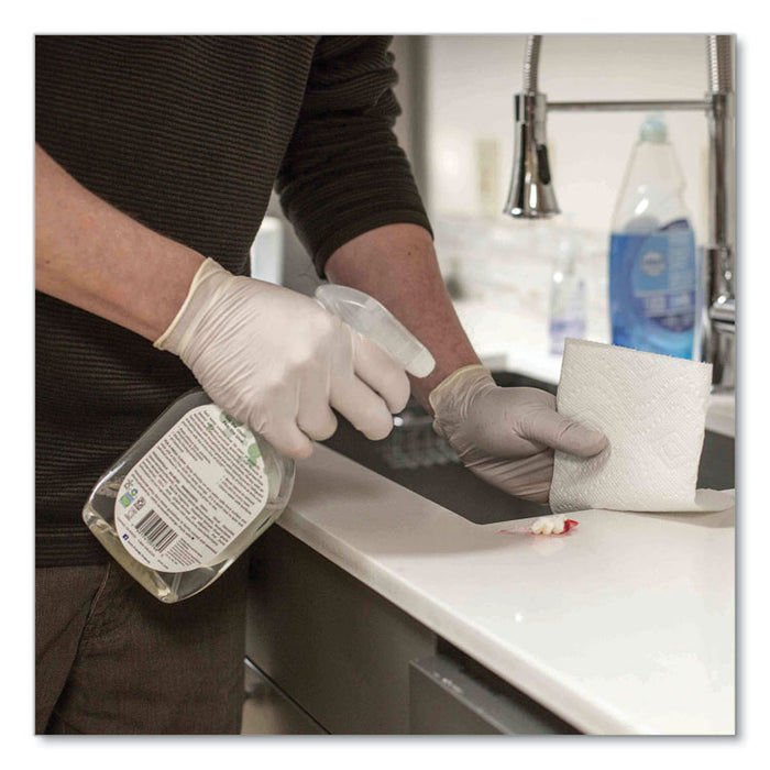 Latex Disposable Gloves, Powder-Free, Medium, 4 mil Thick, 9.5" Long, Ivory, 100/Box, 10 Boxes/Carton