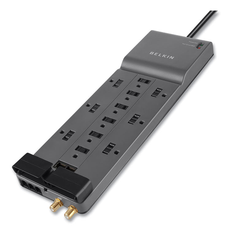 Professional Series SurgeMaster Surge Protector, 12 AC Outlets, 10 ft ...