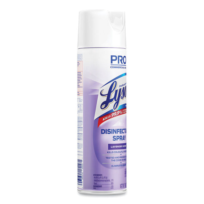 Disinfectant Spray, Lavender Scent, 19 oz Aerosol Spray