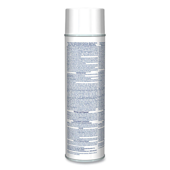 Foaming Disinfectant Germicidal Cleaner, Flowery Scent, 19 oz Aerosol Spray, 12/Carton