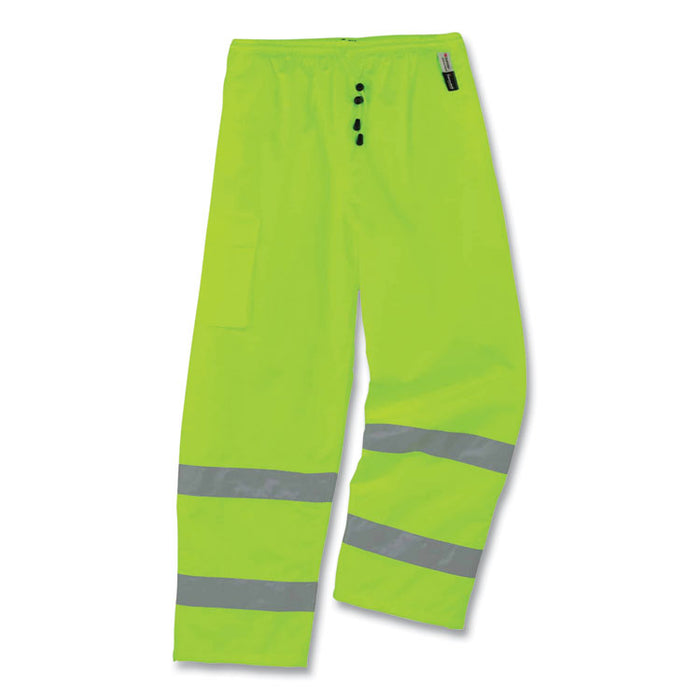 GloWear 8925 Class E Hi-Vis Thermal Pants, Medium, Lime