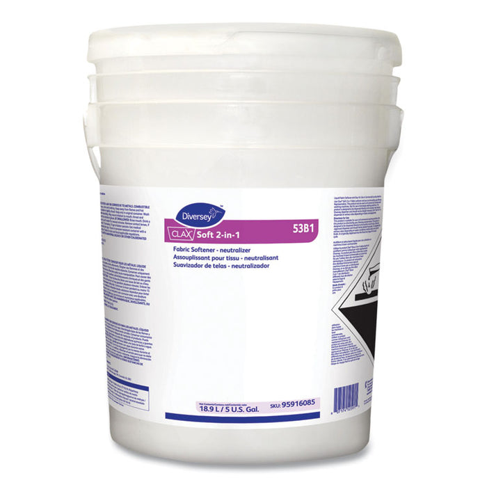 Clax Soft 2-in-1 53B1, Floral Scent, 5 gal Pail