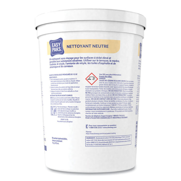 Neutral Cleaner, 0.5 oz Packet, Pine Forest Scent, 90/Tub, 2 Tubs/Carton