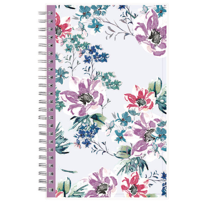 Laila Create-Your-Own Cover Weekly/Monthly Planner, Wildflower Artwork, 8 x 5, Purple/Blue/Pink, 12-Month (Jan to Dec): 2026