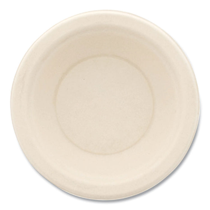 Bagasse PFAS-Free Dinnerware, Round Bowl, Sugarcane, 12 oz, Tan, 1,000/Carton