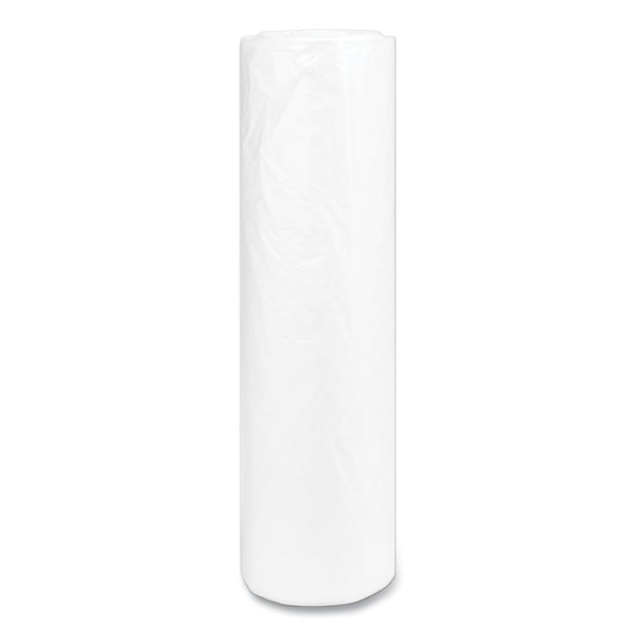 High-Density Commercial Can Liners, 56 gal, 14 mic, 43" x 48", Natural, Interleaved Roll, 25 Bags/Roll, 8 Rolls/Carton
