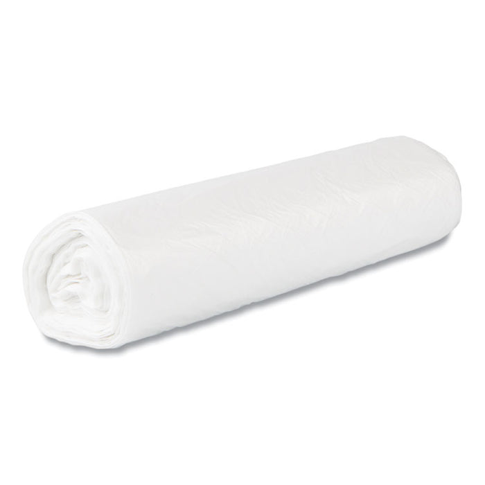 High-Density Commercial Can Liner Value Pack, 45 gal, 14 mic, 40" x 46", Natural, Interleaved Roll, 25 Bags/Roll, 10 Rolls/CT
