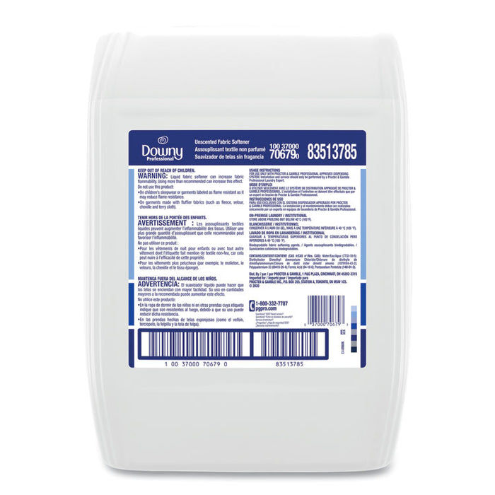 Downy Professional Unscented Fabric Softener, 5 gal Closed-Loop Container