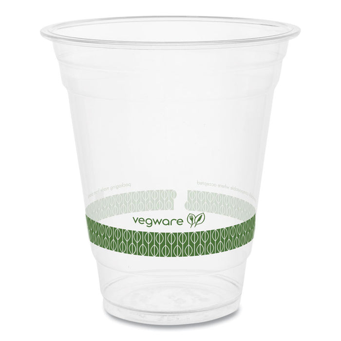 96-Series Cold Cup, 12 oz, Plastic, Clear/Green, 1,000/Carton