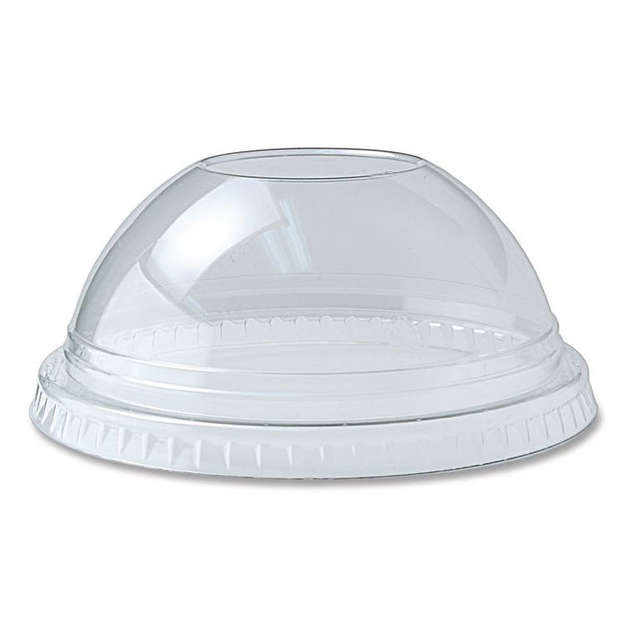 Kal-Clear/Nexclear Drink Cup Lids, Dome Lid with 1" Hole, Fits 12 oz to 20 oz Cold Cups, Plastic, Clear, 1,000/Carton