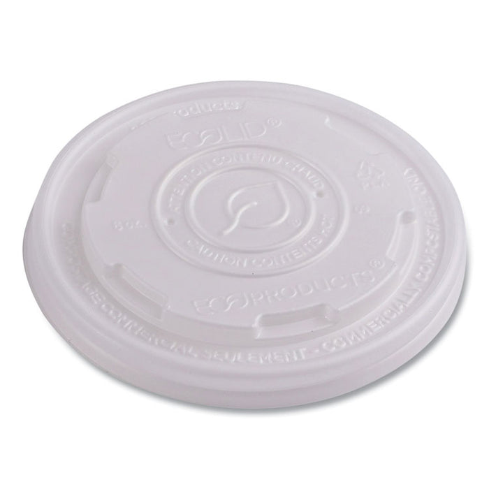 World Art PLA-Laminated Soup Container Lids, Fits 8 oz, Translucent, Plastic, 50/Pack, 20 Packs/Carton