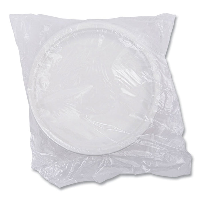 Vanguard Renewable and Compostable Sugarcane Plates, 6" dia, White, 1,000/Carton