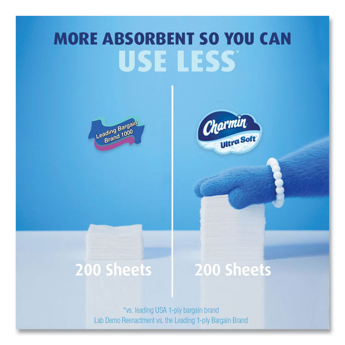 Ultra Soft Bathroom Tissue, Septic Safe, 2-Ply, White, 208 Sheets/Roll, 4 Rolls/Pack