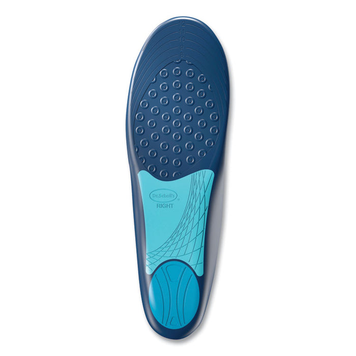 Plantar Fasciitis All Day Pain Relief Orthotics for Women, Women's Sizes 6 to 10, Blue