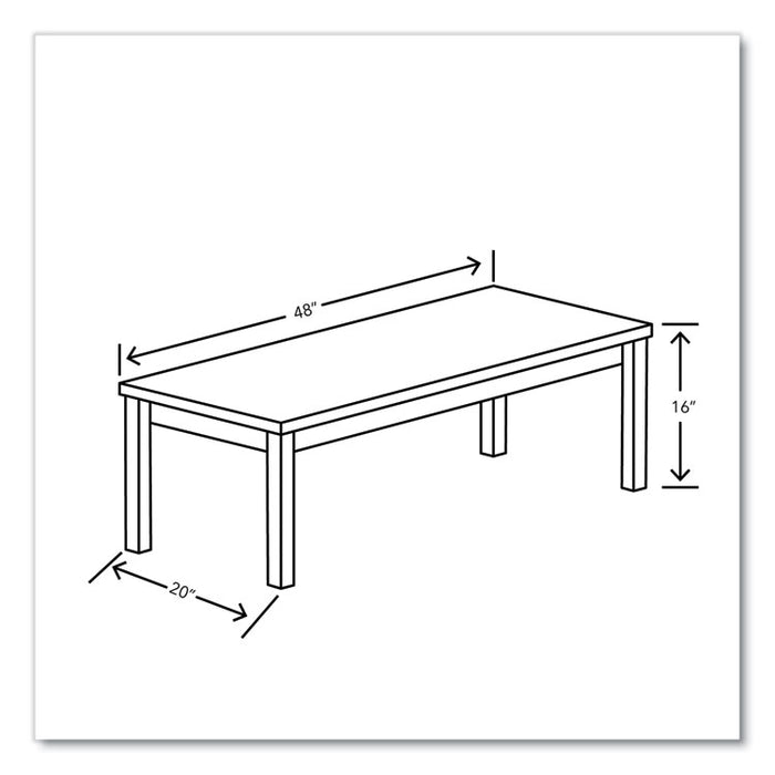 80000 Series Laminate Occasional Coffee Table, Rectangular, 48w x 20d x 16h, Pinnacle