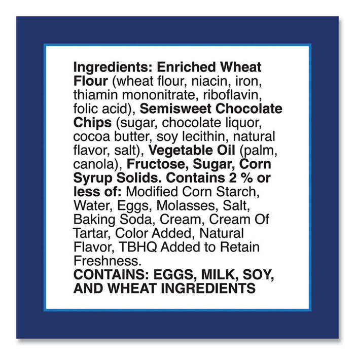 Soft Baked Mini Chocolate Chip Cookies, 1.5 oz Pouch, 28/Pack