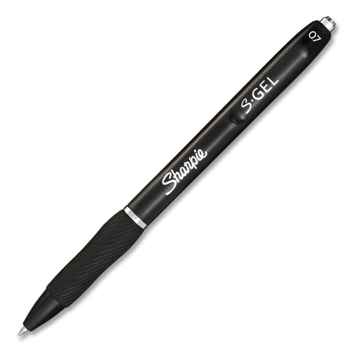 Fine Tip Permanent Marker Value Pack with (1) Bonus S-Gel 0.7 mm Black Ink Pen, Fine Bullet Tip Markers, Black Ink, 36/Pack