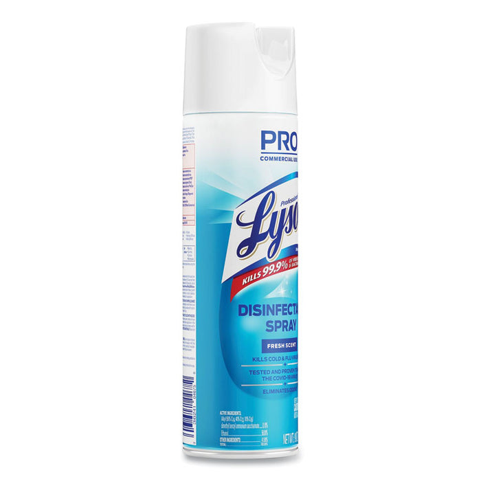 Disinfectant Spray, Fresh Scent, 19 oz Aerosol Spray
