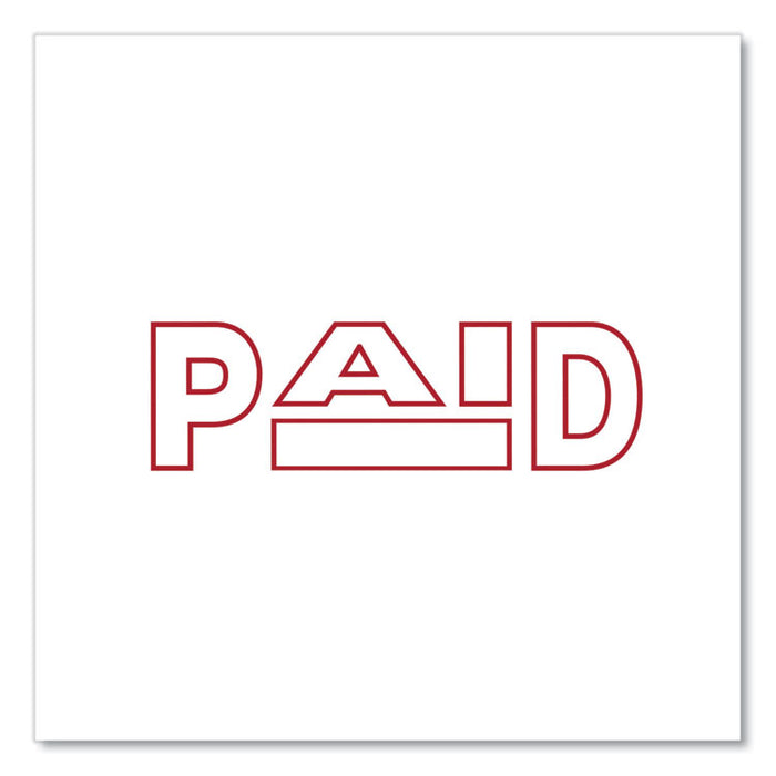 Message Stamp, PAID, Pre-Inked One-Color, Red