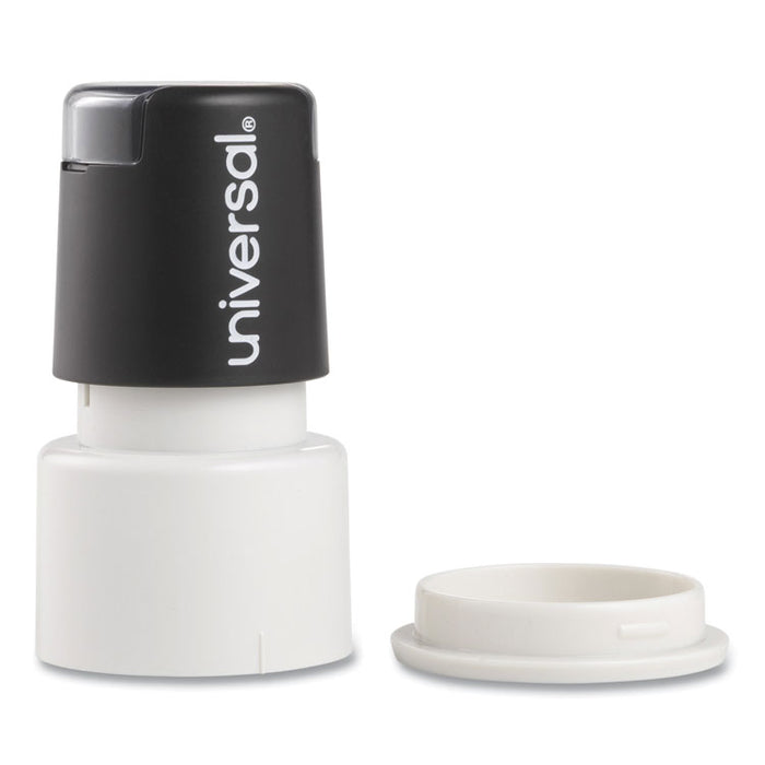 Round Message Stamp, CHECK MARK, Pre-Inked/Re-Inkable, Red
