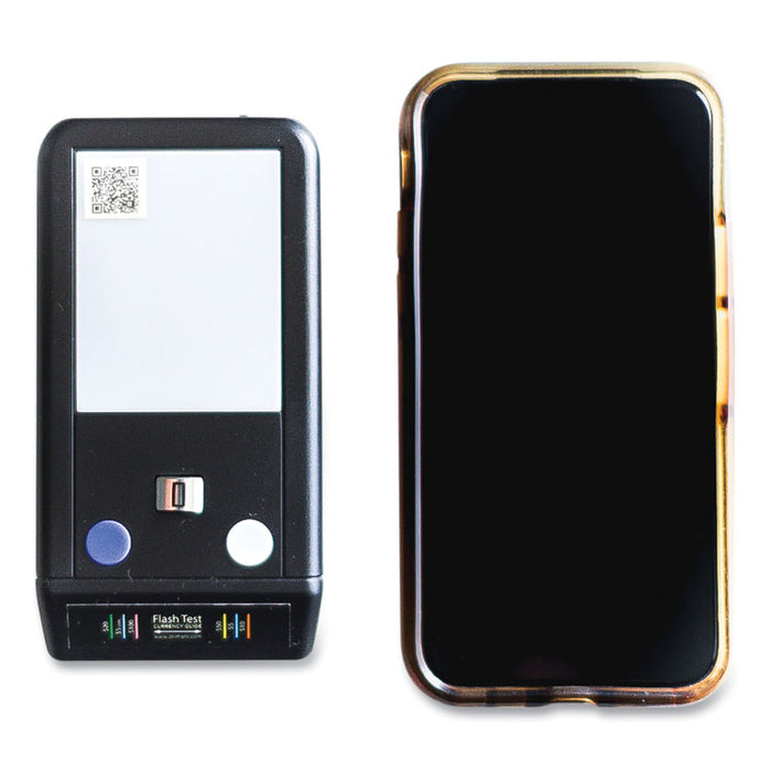FlashTest Counterfeit Detector for USD, 3 Detection Methods, 2.5" x 4.5" x 0.8", Black