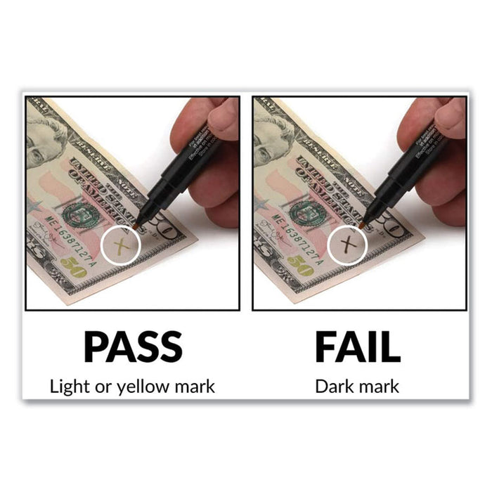 Smart Money Pen for USD, Black, 3/Pack