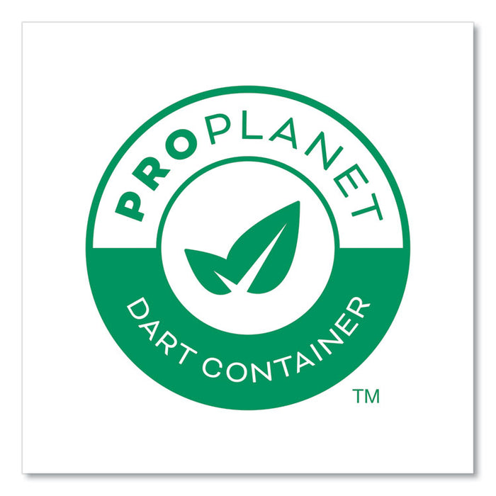 Compostable Paper Hot Cups, ProPlanet Seal, 20 oz, White/Green, 600/Carton