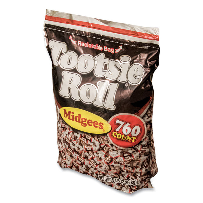 Midgees, Chocolate, 5 lb Bag, 760 Pieces