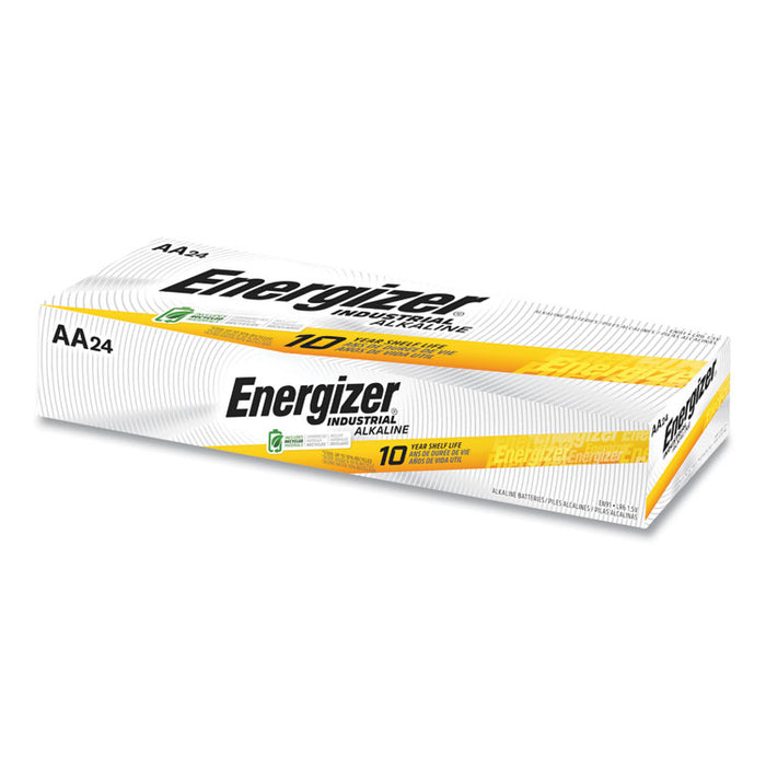 Industrial Alkaline AA Batteries, 1.5 V, 4/Pack, 6 Packs/Box