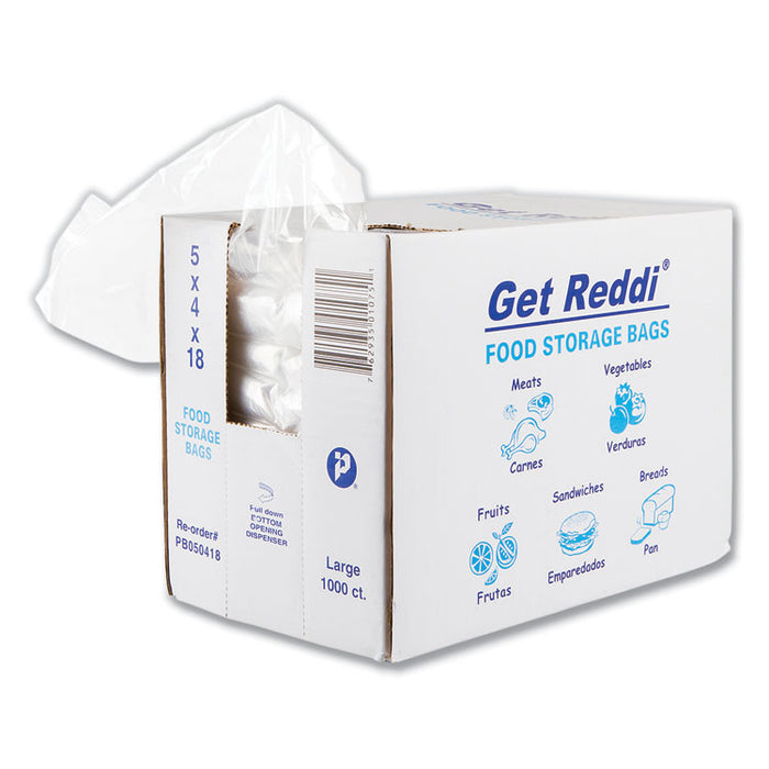 Food Bags for Large Bread Loaves, 5" x 4.5" x 18", Clear, 1,000/Carton