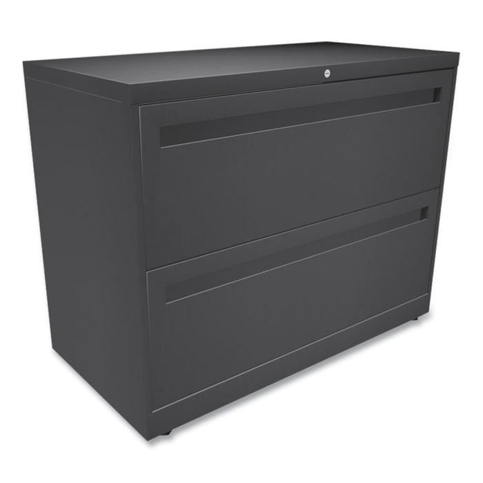 Brigade 700 Series Lateral File, 2 Legal/Letter-Size File Drawers, Charcoal, 36" x 18" x 28"