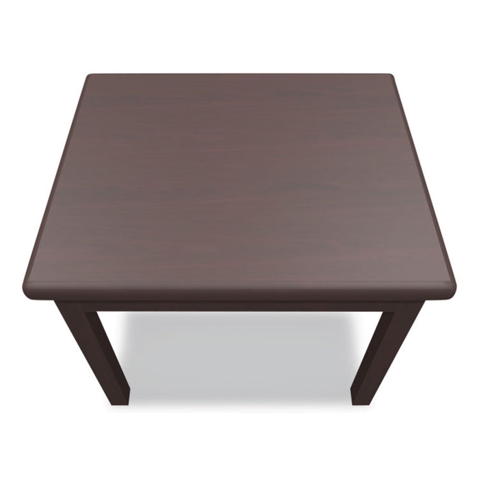Laminate Occasional Table, Rectangular, 24w x 20d x 20h, Mahogany