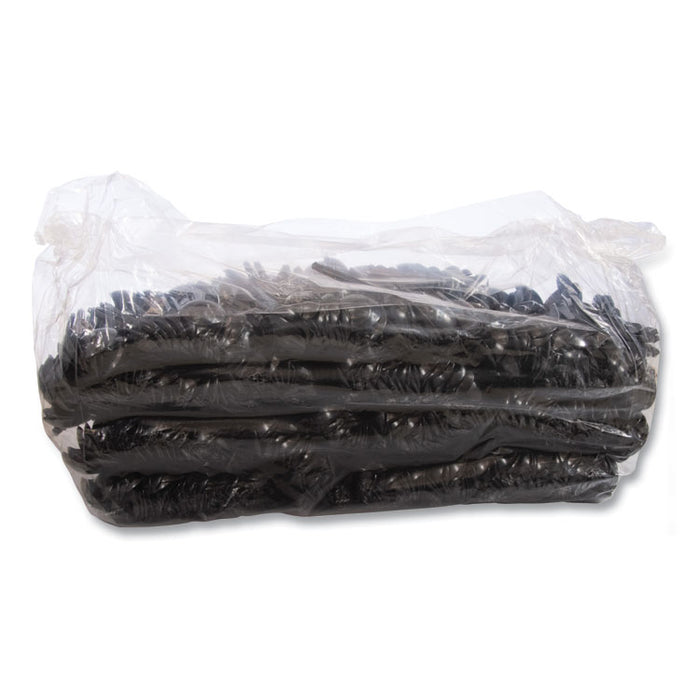 Reliance Mediumweight Cutlery, Soup Spoon, Plastic, Black, 1,000/Carton