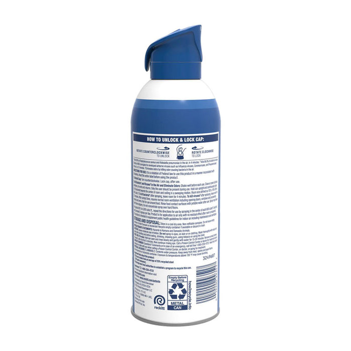 Air Sanitizer Spray, White Linen Scent, 10 oz Aerosol Spray, 6/Carton