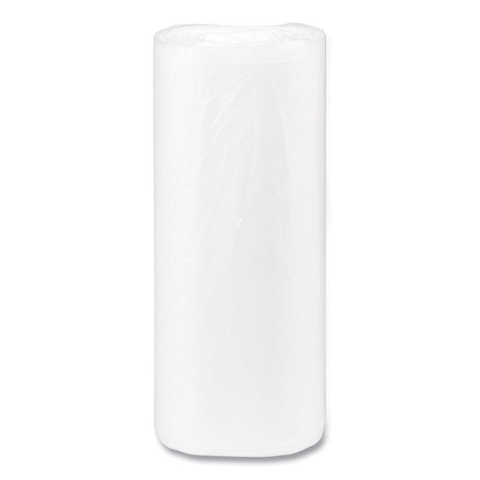 High-Density Commercial Can Liners, 16 gal, 8 mic, 24" x 33", Natural, Interleaved Roll, 50 Bags/Roll, 20 Rolls/Carton