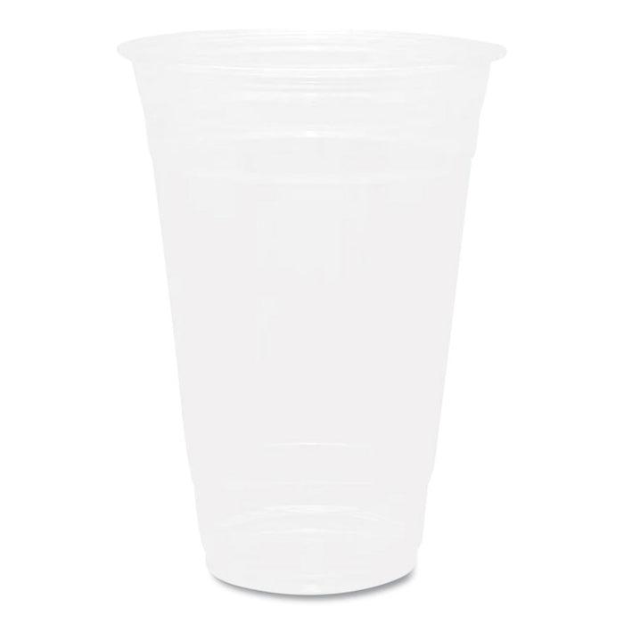 PET Plastic Cups, 20 oz, Clear, 1,000/Carton