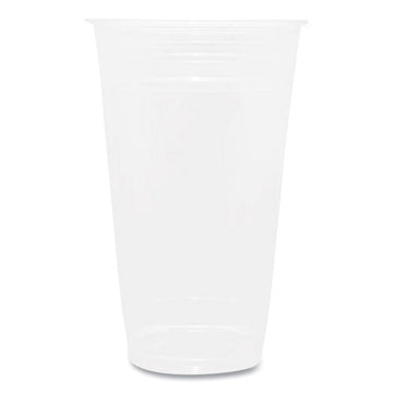 PET Plastic Cups, 24 oz, Clear, 600/Carton