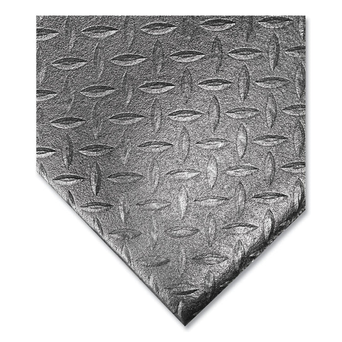 Tuff-Spun Foot-Lover Diamond Surface Mat, Rectangular, Black Diamond Embossed Surface, 36" x 60"