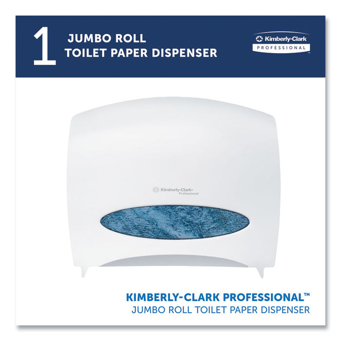 JRT Jr. Escort Jumbo Roll Bath Tissue Dispenser, 16 x 5.75 x 13.88, Pearl White