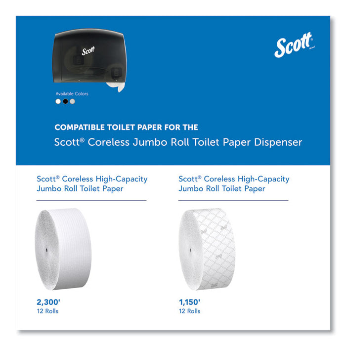 Essential Coreless Jumbo Roll Tissue Dispenser for Business, 14.25 x 6 x 9.75, Black
