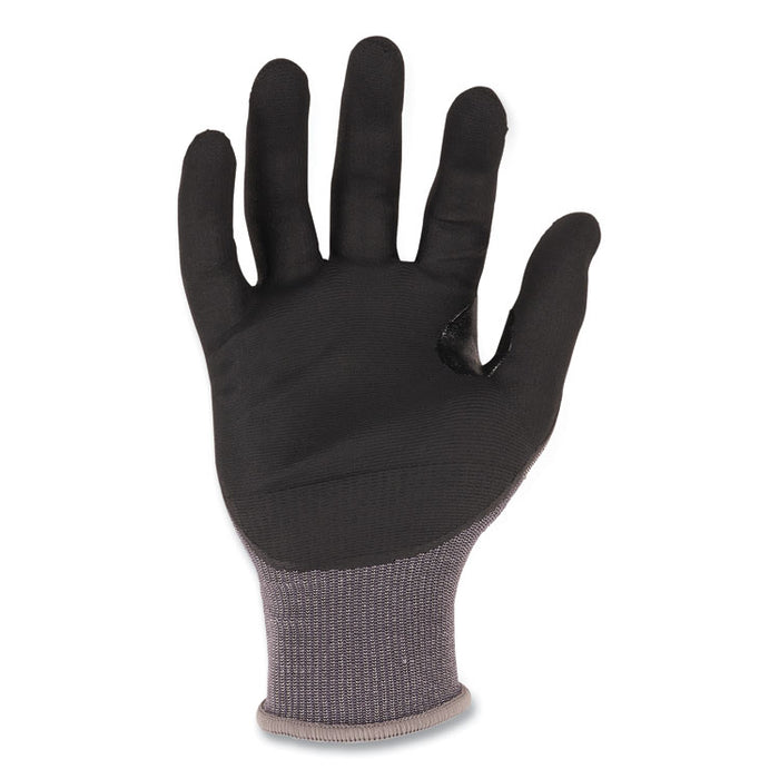 ProFlex 7043 ANSI A4 Nitrile Coated CR Gloves, EN388: 4X42D, 9" Long, Large, Gray, Pair